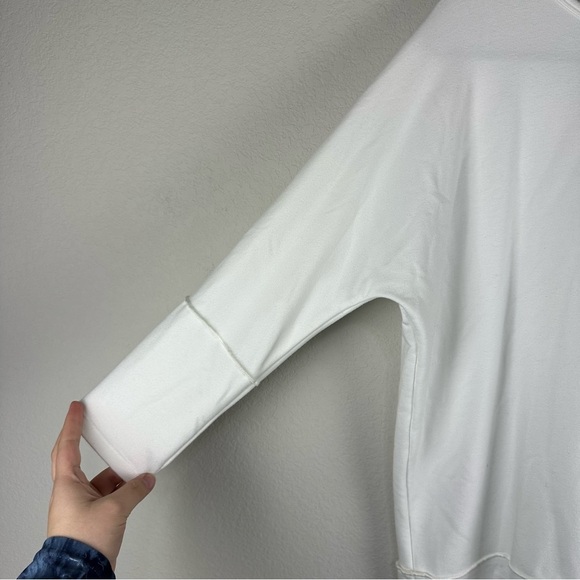 Spanx White Off White Perfect Length Dolman Sweatshirt Size Medium - Picture 2 of 6